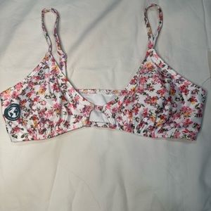 New Aeropostal bikini floral top size medium